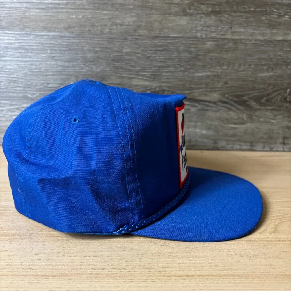 Vintage Plano Hat Cap Snapback Blue Trucker Texas Balloon Festival 1994